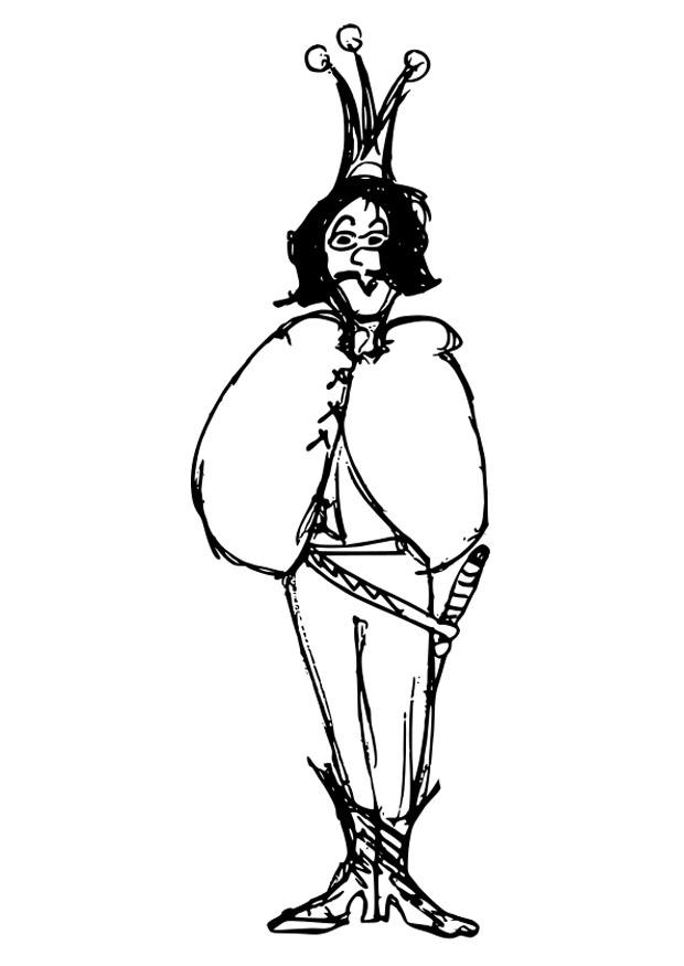 Dibujo para colorear prA­ncipe 