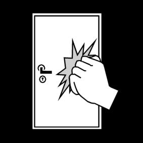 Dibujo para colorear puerta - llamar