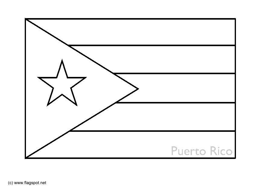 Dibujo para colorear puerto rico