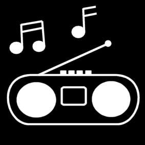 Dibujo para colorear radio