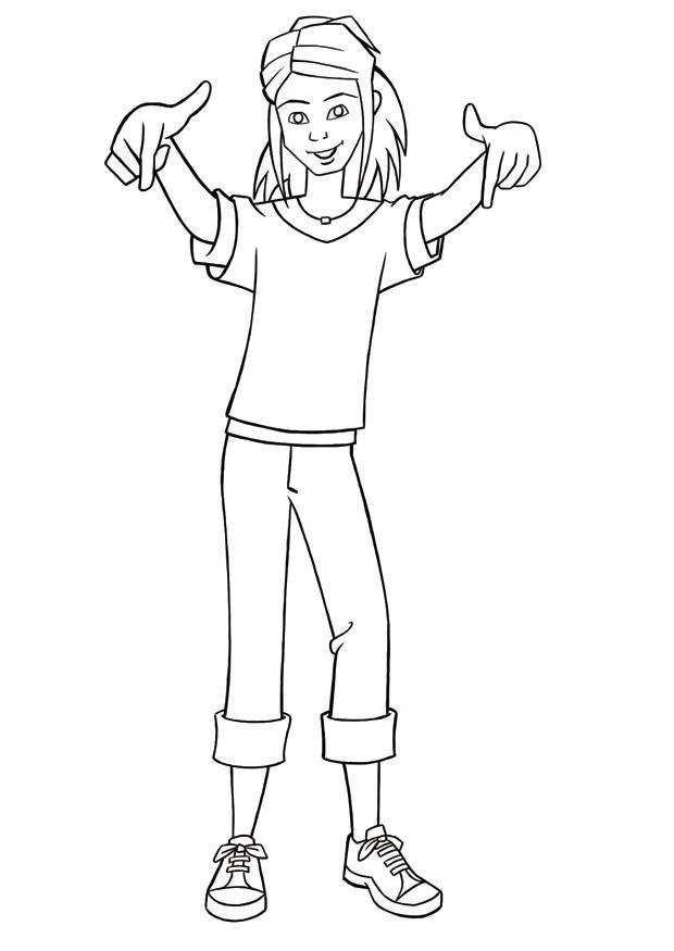 Dibujo para colorear rap