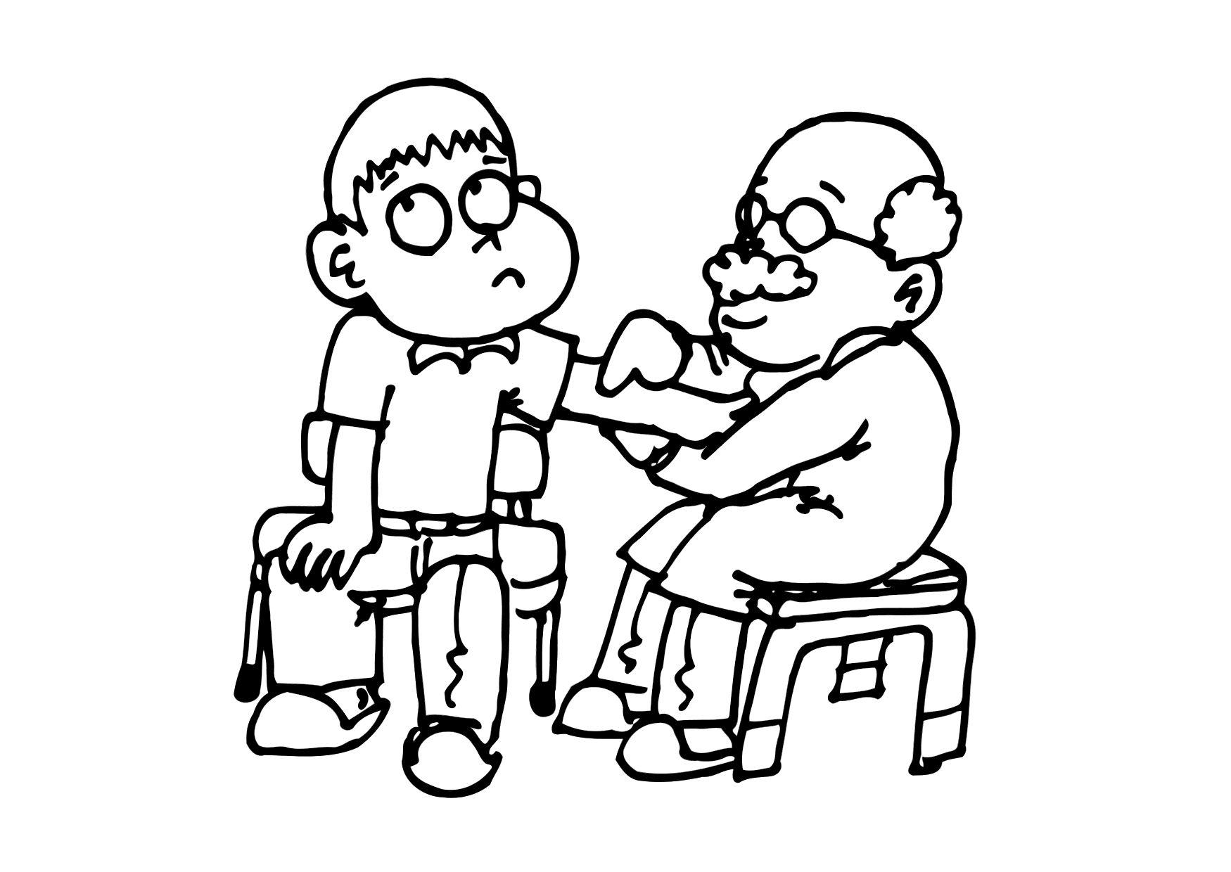 Dibujo para colorear reconocimiento