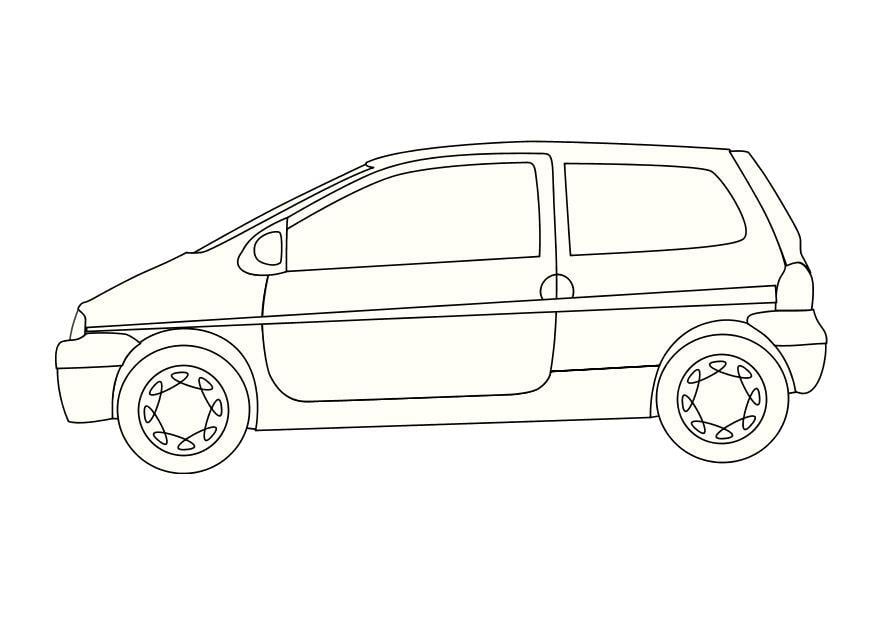 Dibujo para colorear renault twingo