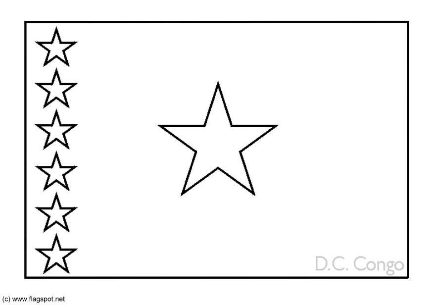Dibujo para colorear repAºblica democrA¡tica del congo