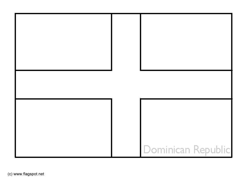 Dibujo para colorear repAºblica dominicana