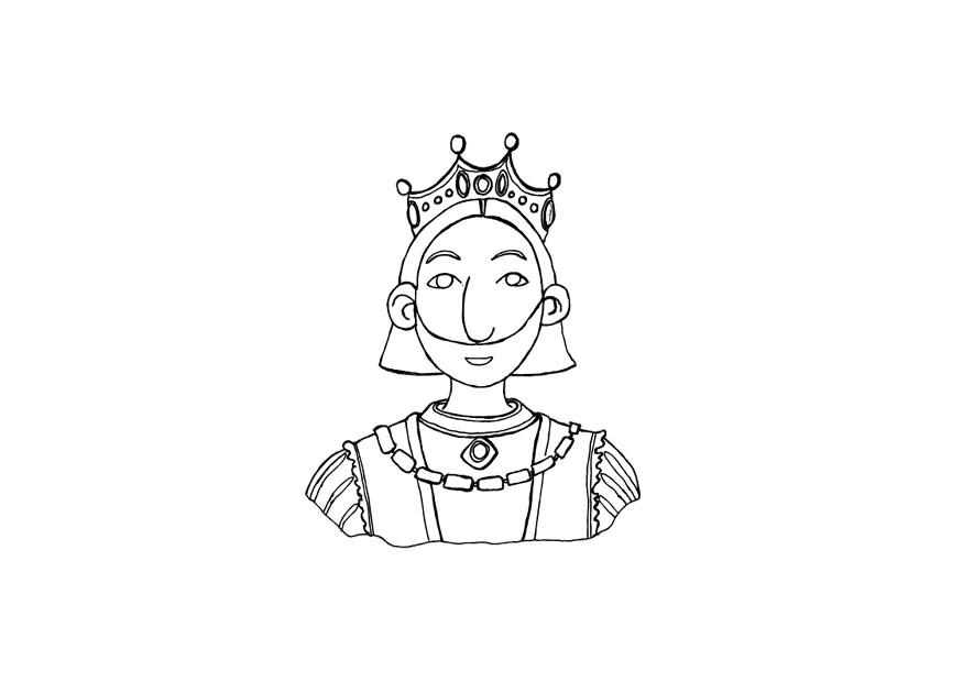 Dibujo para colorear rey