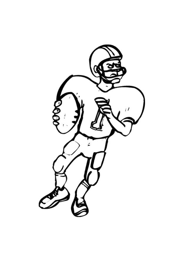 Dibujo para colorear rugby