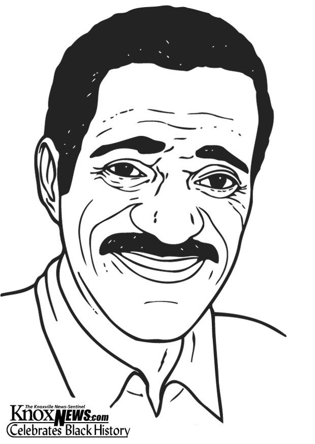 Dibujo para colorear sammy davis jr