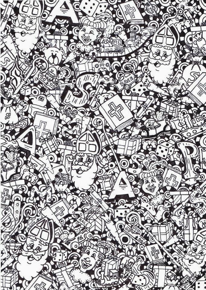 Dibujo para colorear san nicolA¡s