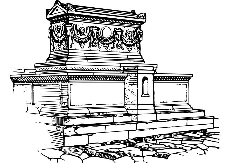 Dibujo para colorear sarcA³fago