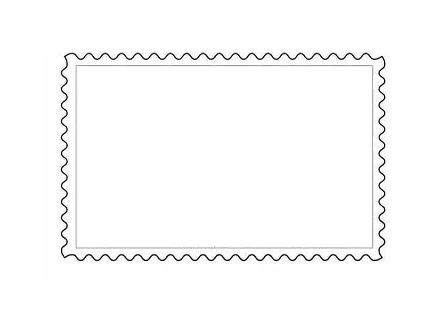 Dibujo para colorear sello 1
