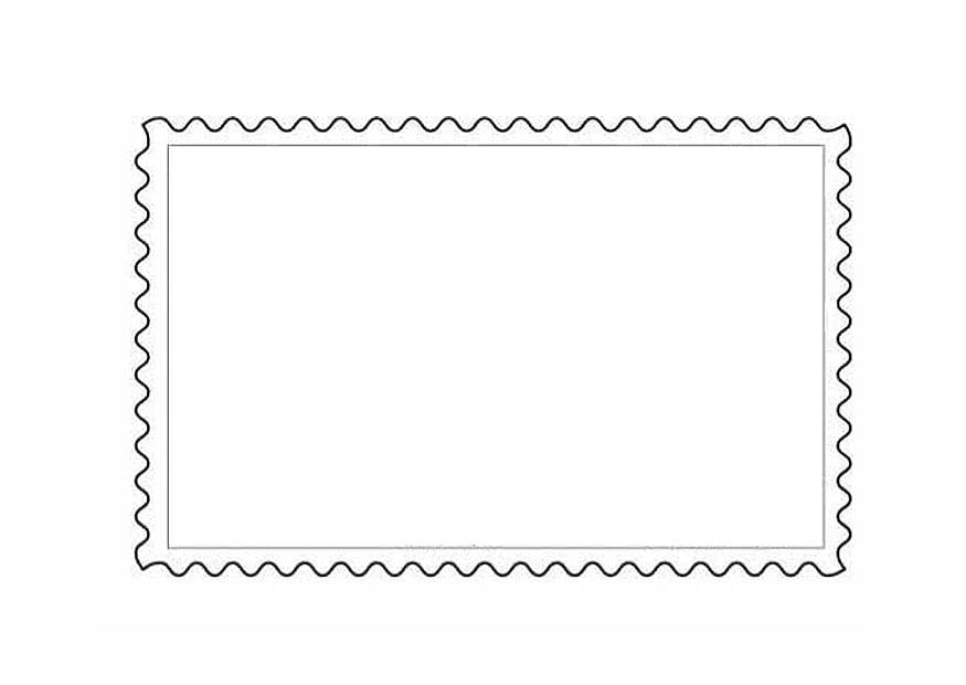 Dibujo para colorear sello 1