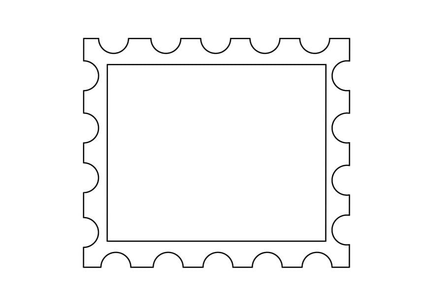 Dibujo para colorear sello 2
