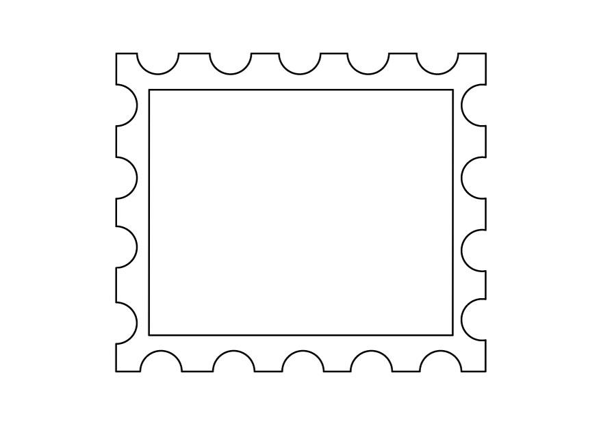 Dibujo para colorear sello 2