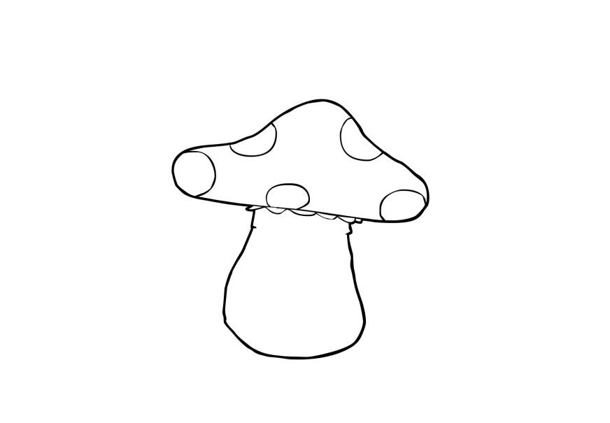 Dibujo para colorear seta
