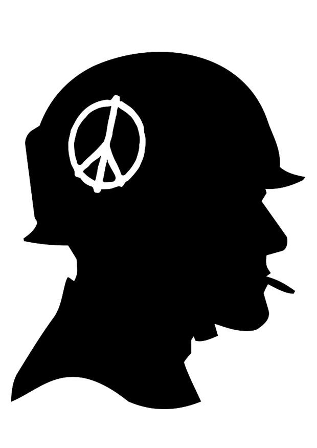 Dibujo para colorear soldado vietnam