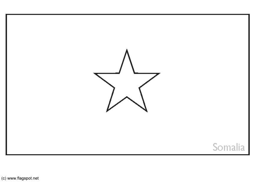 Dibujo para colorear somalia