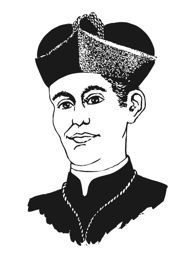 Dibujo para colorear sombrero