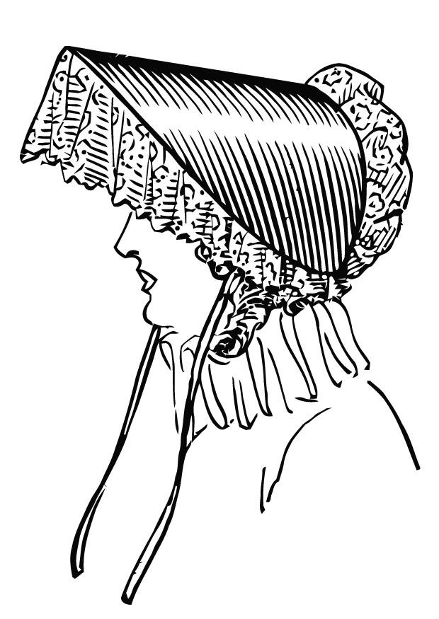 Dibujo para colorear sombrero