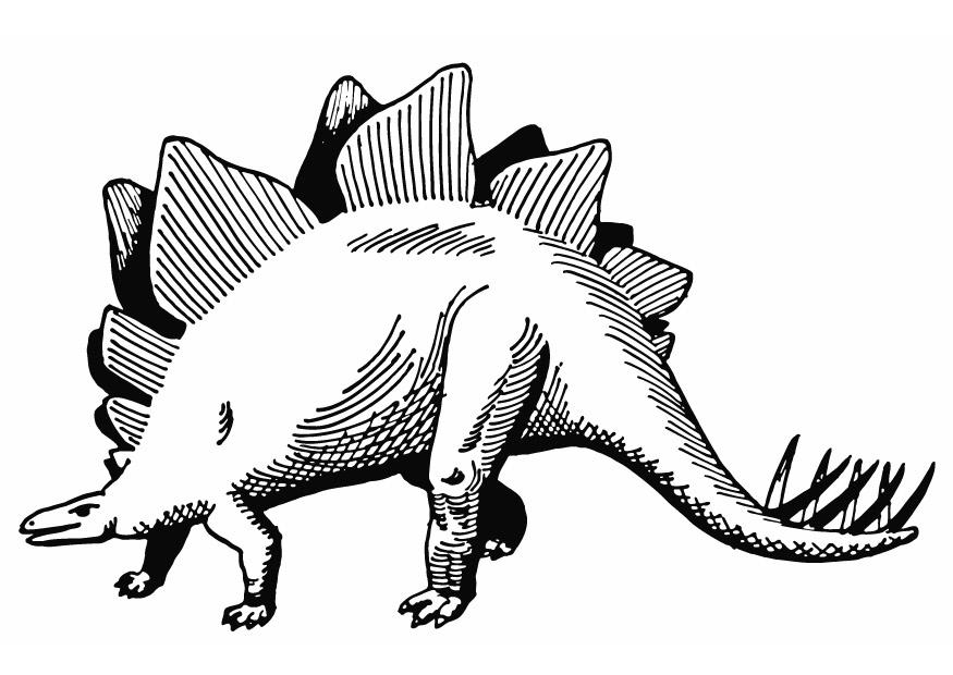 Dibujo para colorear stegosaurus