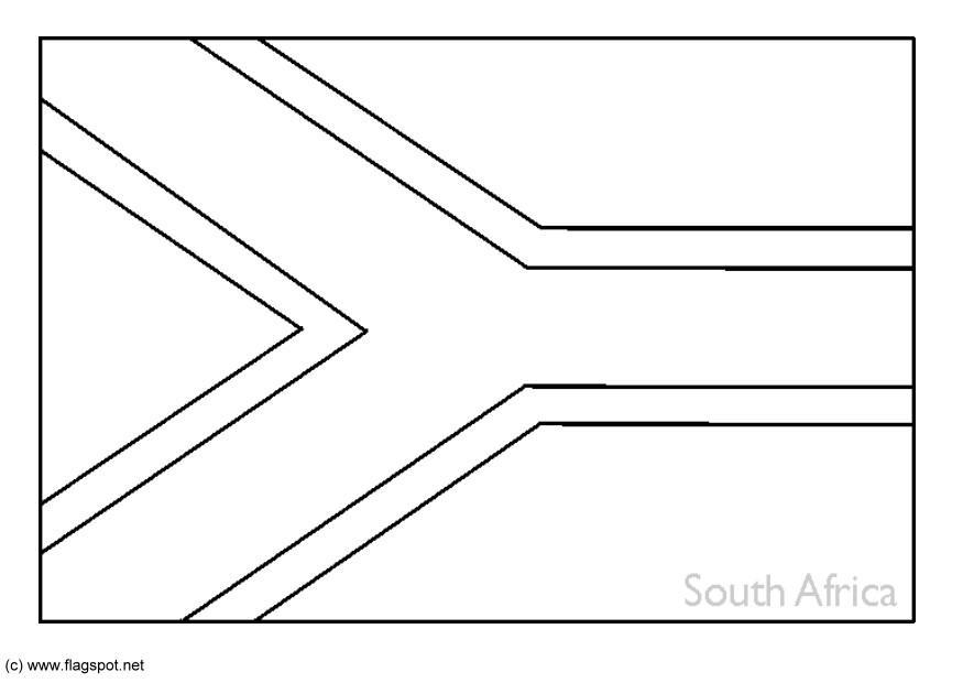 Dibujo para colorear sudA¡frica