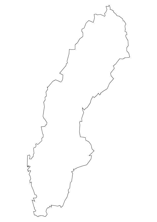 Dibujo para colorear suecia
