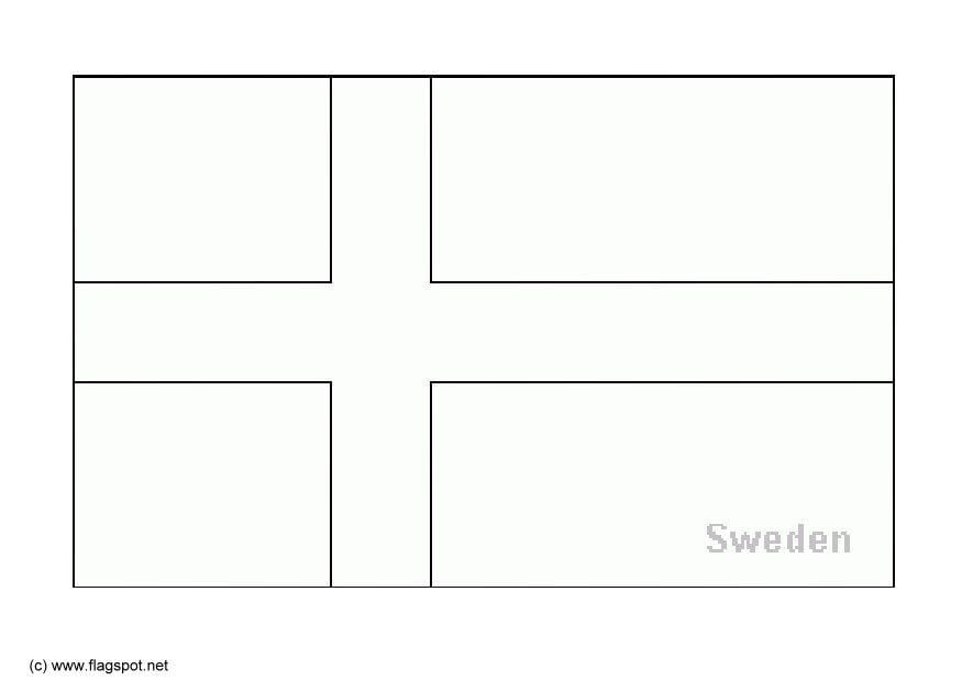 Dibujo para colorear suecia