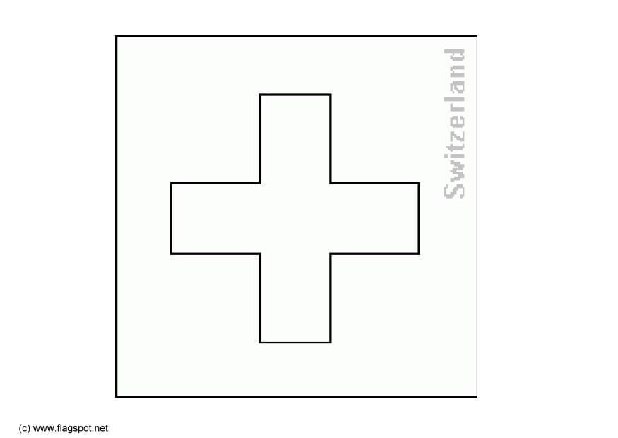 Dibujo para colorear suiza