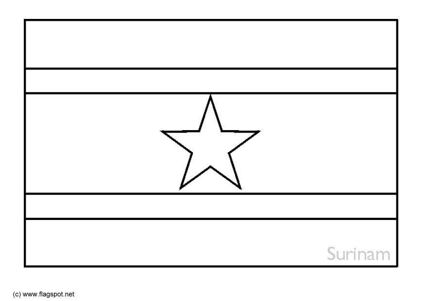 Dibujo para colorear surinam