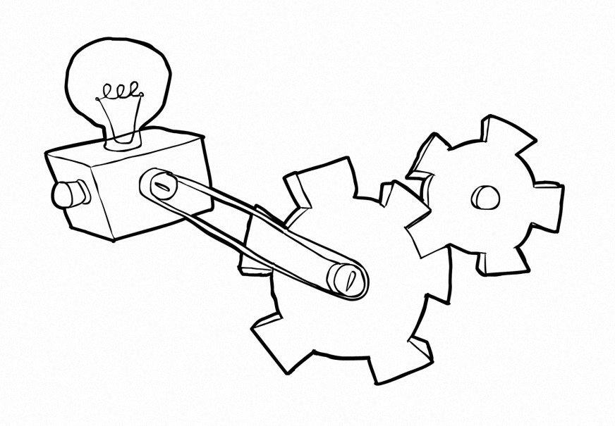 Dibujo para colorear tecnologA­a