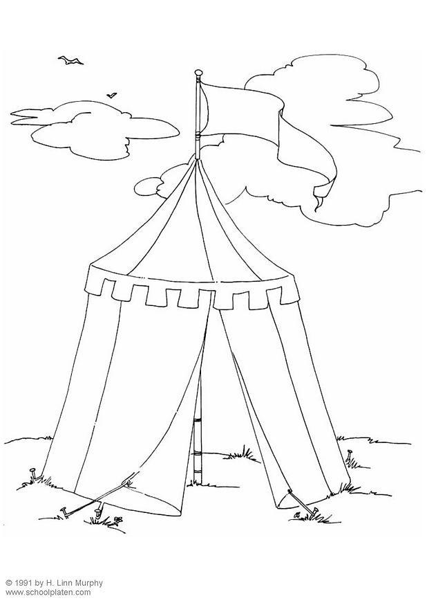 Dibujo para colorear tienda