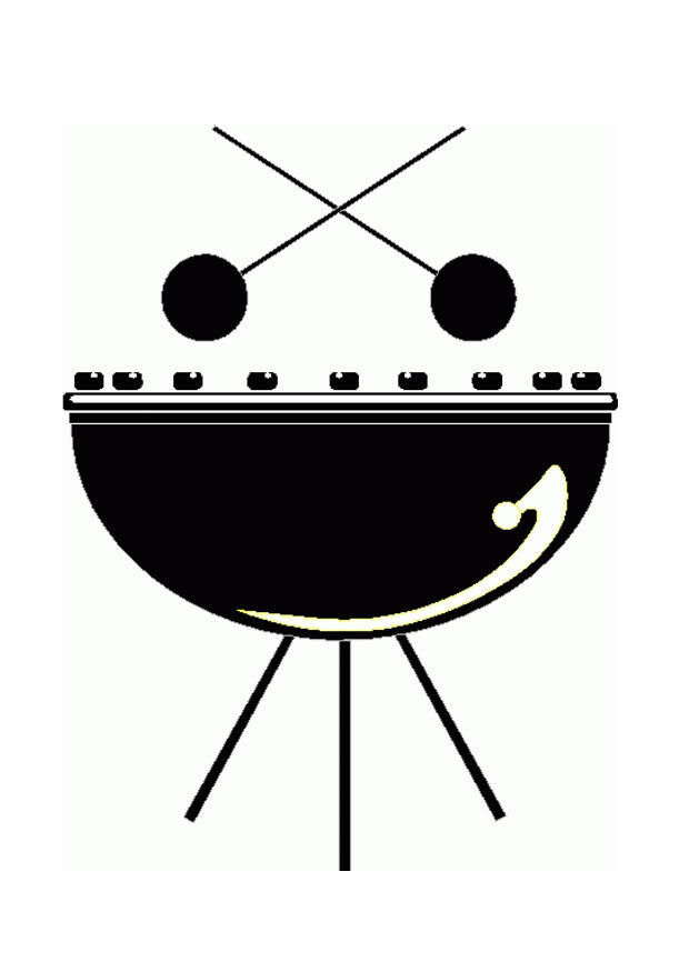 Dibujo para colorear timbal