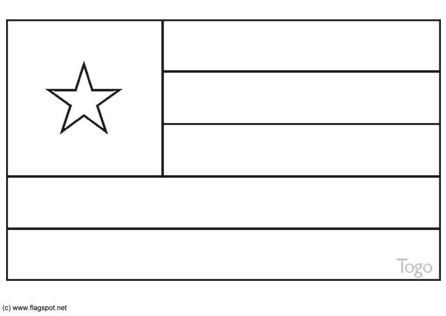 Dibujo para colorear togo