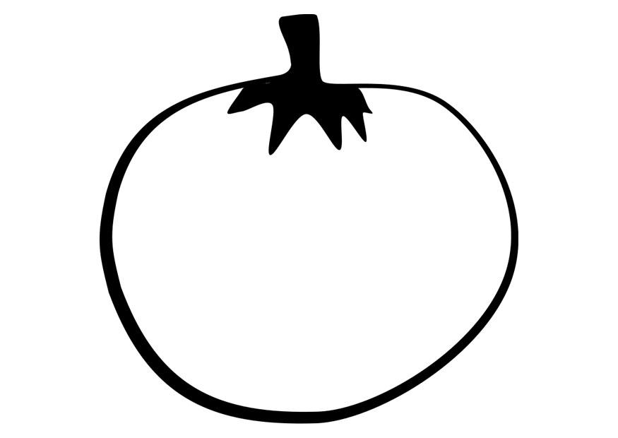 Dibujo para colorear tomate