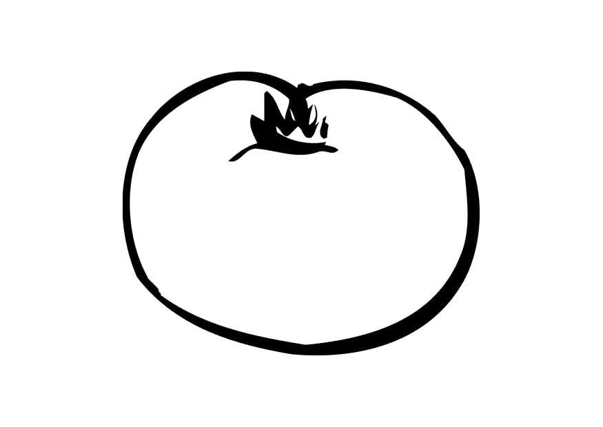 Dibujo para colorear tomate