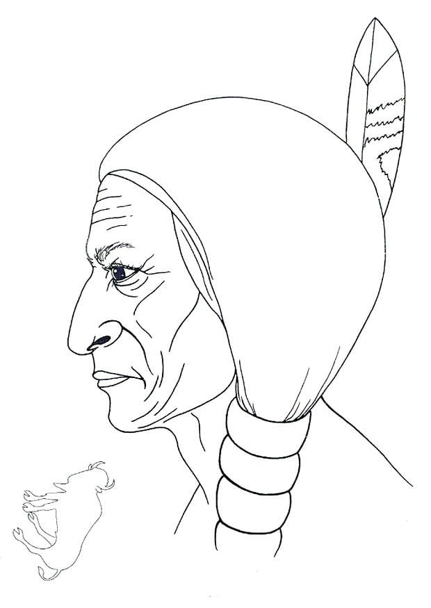 Dibujo para colorear toro sentado