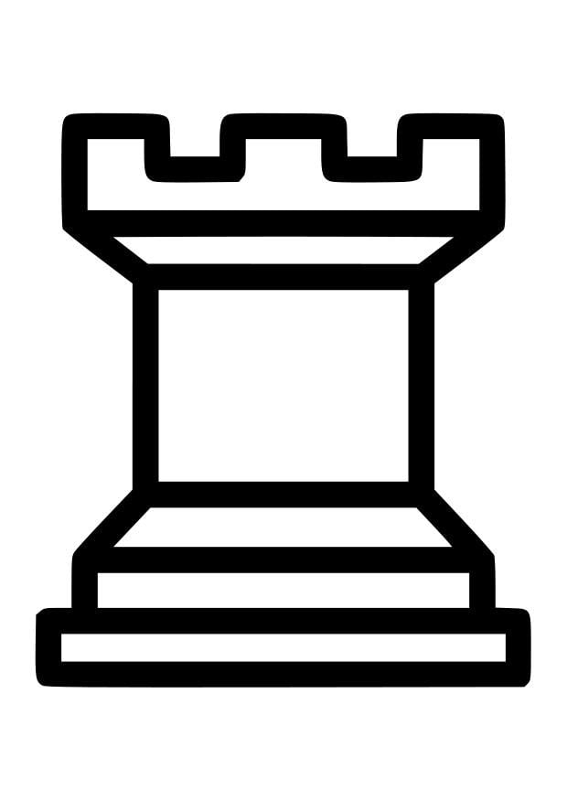 Dibujo para colorear torre
