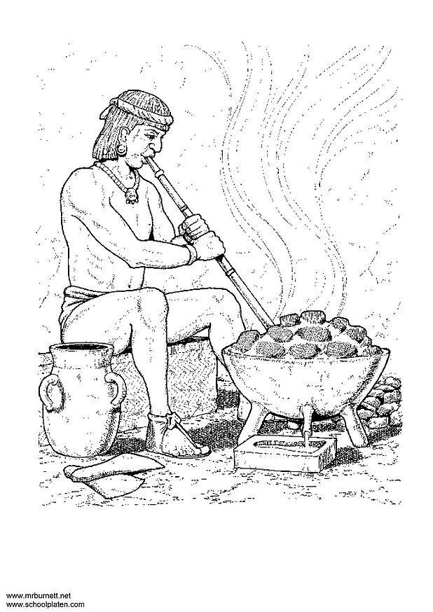 Dibujo para colorear trabajador del metal
