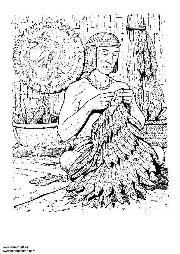 Dibujo para colorear traje tradicional