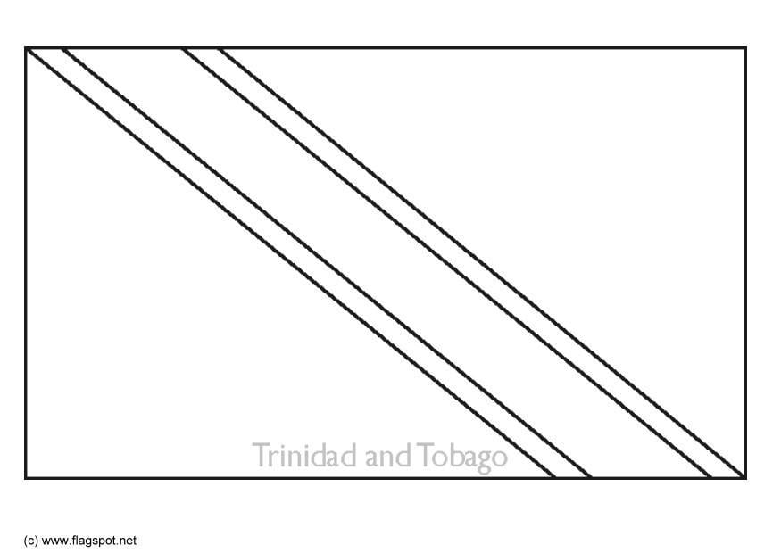 Dibujo para colorear trinidad y tobago