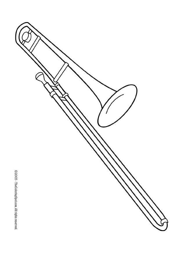 Dibujo para colorear trombA³n