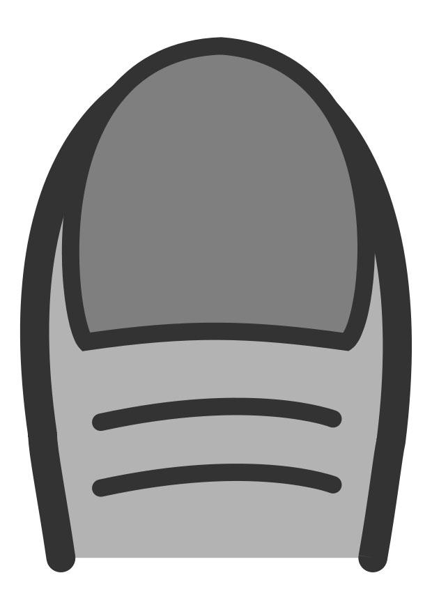 Dibujo para colorear una de la mano