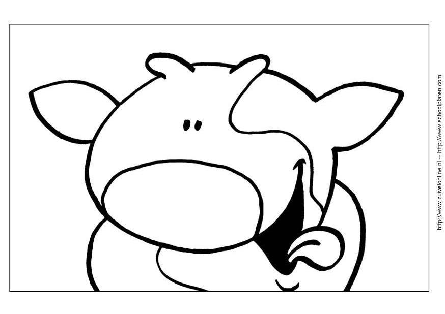 Dibujo para colorear vaca