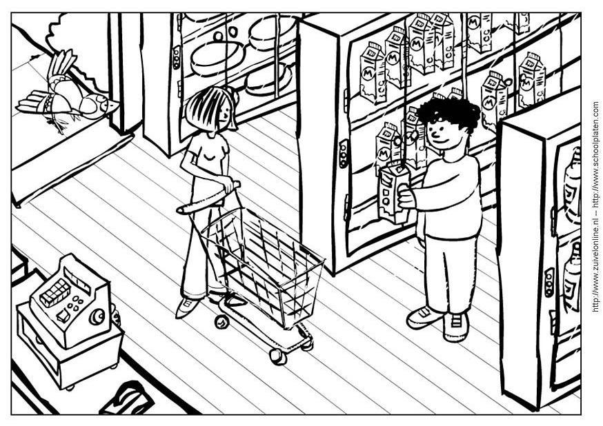 Dibujo para colorear vacas