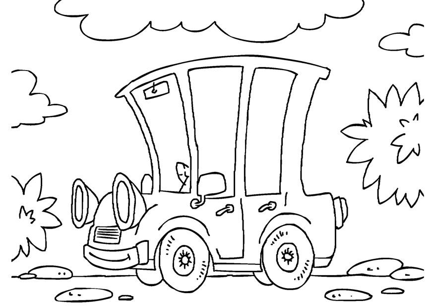 Dibujo para colorear vehA­culo clA¡sico