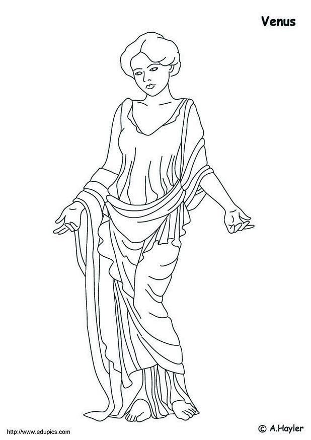 Dibujo para colorear venus