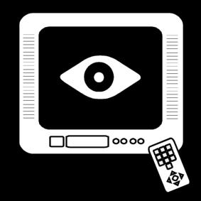 Dibujo para colorear ver la televisiA³n