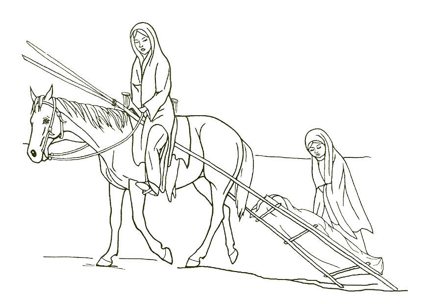 Dibujo para colorear viajar
