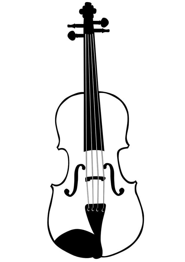 Dibujo para colorear violA­n
