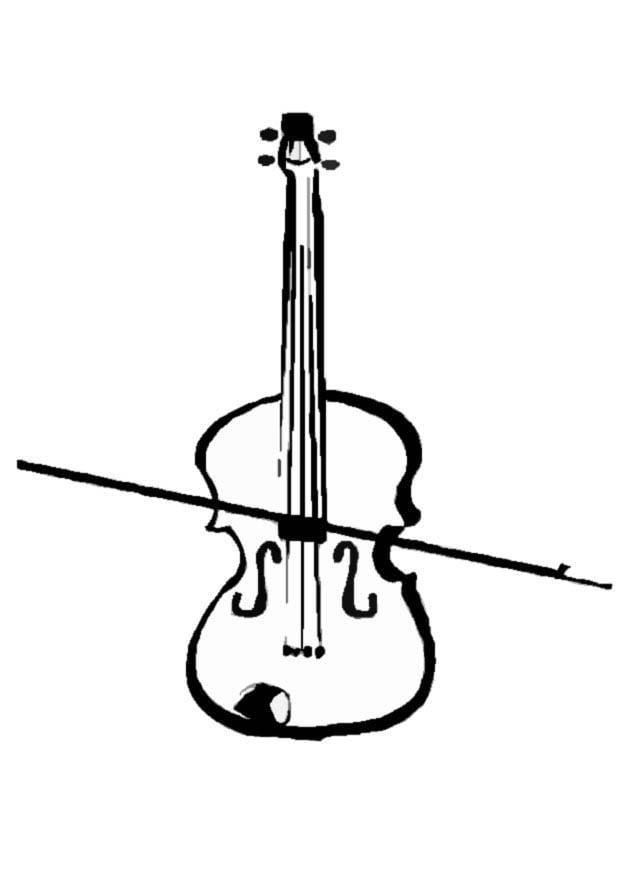 Dibujo para colorear violA­n